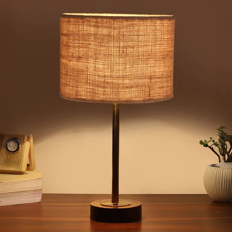 Sienna I Rodin Wooden Table Lamp - Beige,Gold,Brown media 1