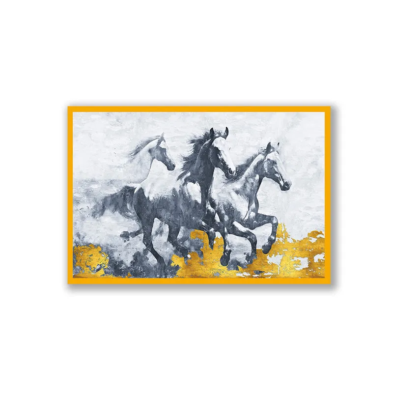 Equine Shades Wall Art with Gold Frame media 3