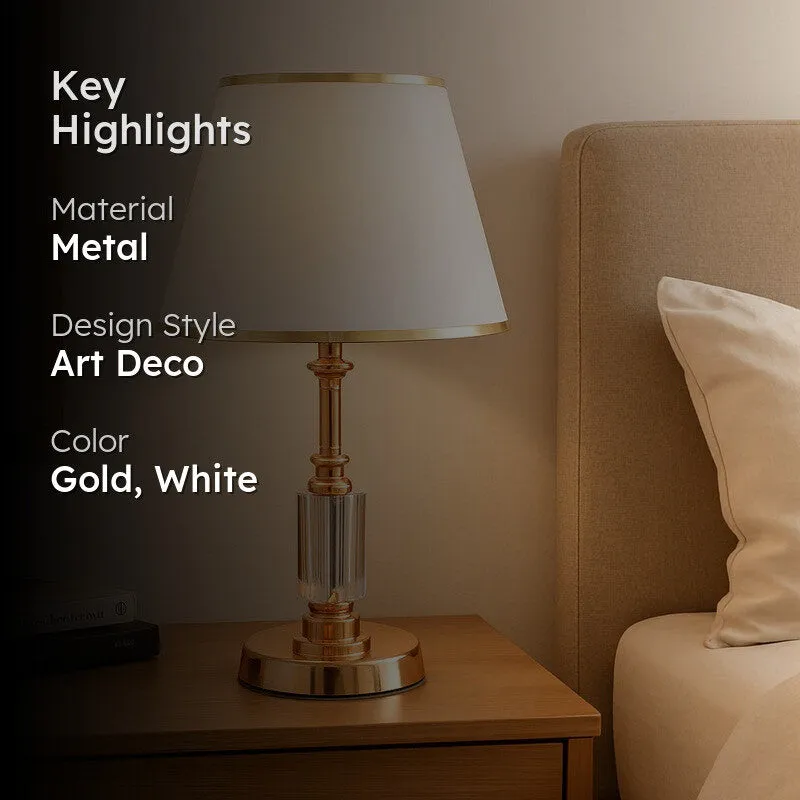 Shinora Metal Table Lamp - White media 2