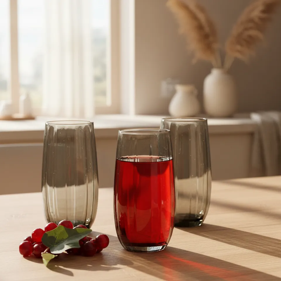 Pasabahce Savou Grey Tumbler (500 ML) - Set Of Four media 1