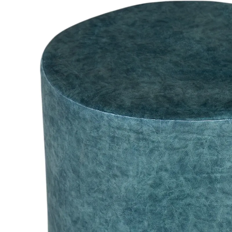 Mrixon Pine Wood Pouffe - Blue media 6