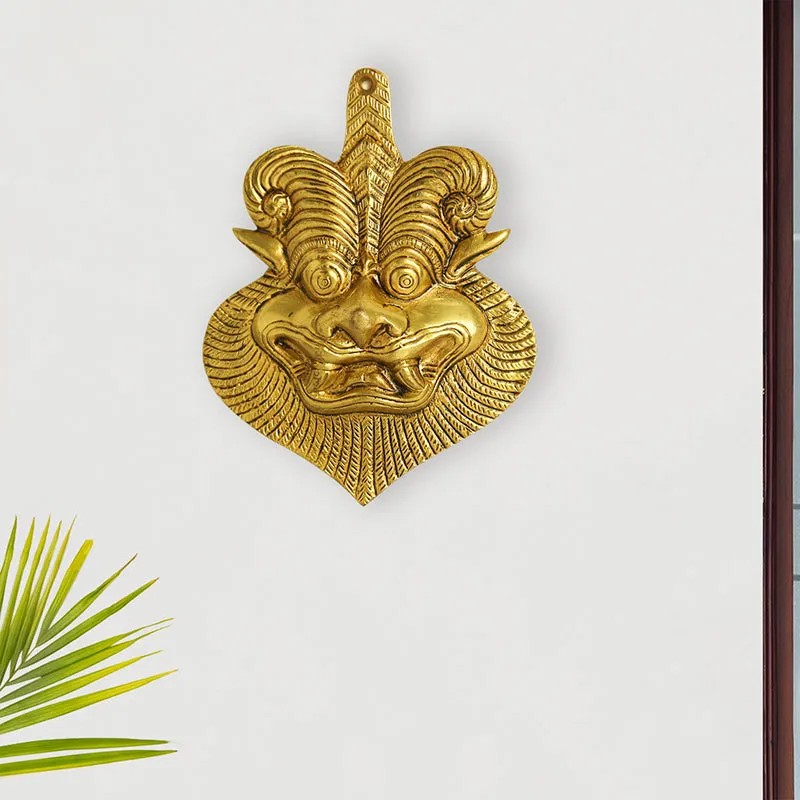 Yali Mukha Brass Wall Accent media 1
