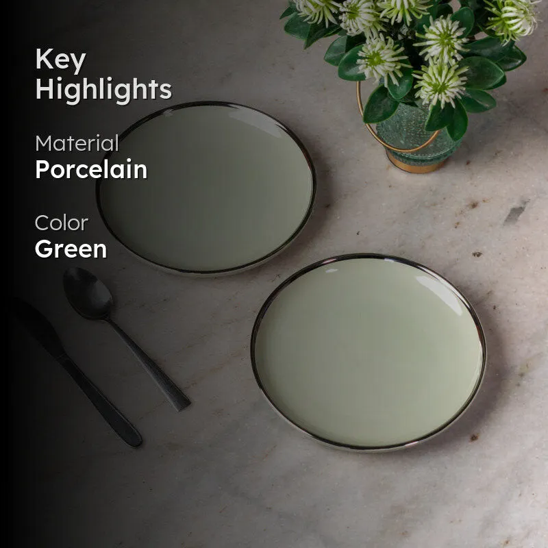 Sage Rim Quarter Plate - Set Of Two media 2
