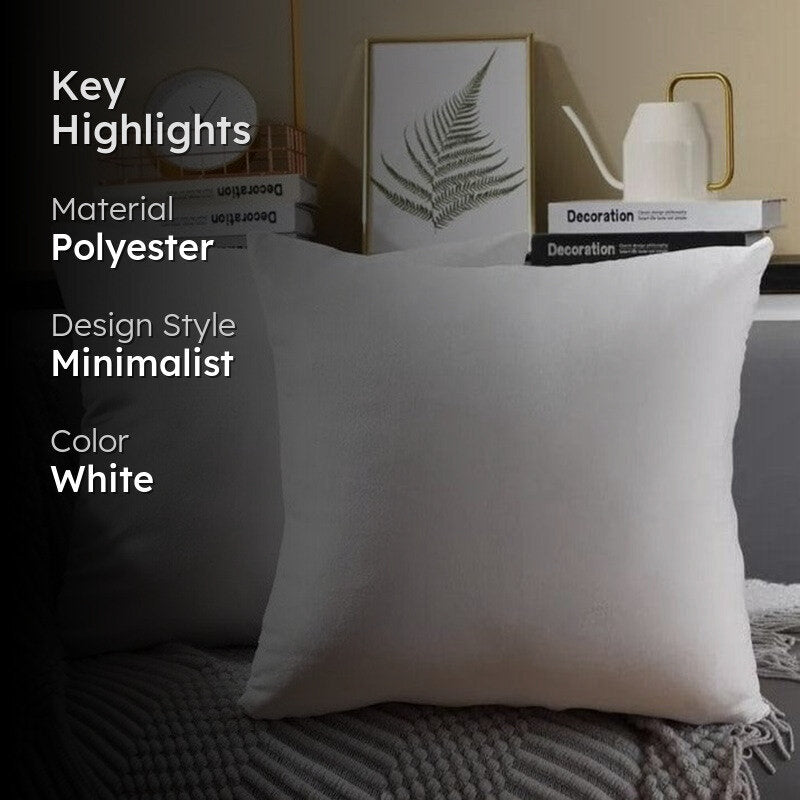 Cuddle Clob Polyester Cushion Filler - Set Of Two media 2