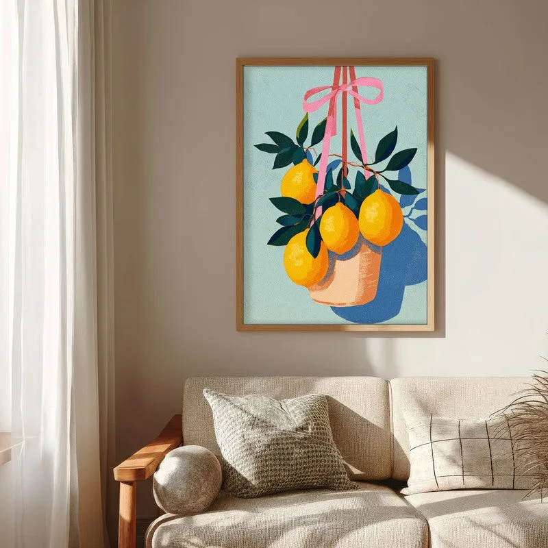 Florena Canvas Wall Painting With Brown Frame media 7