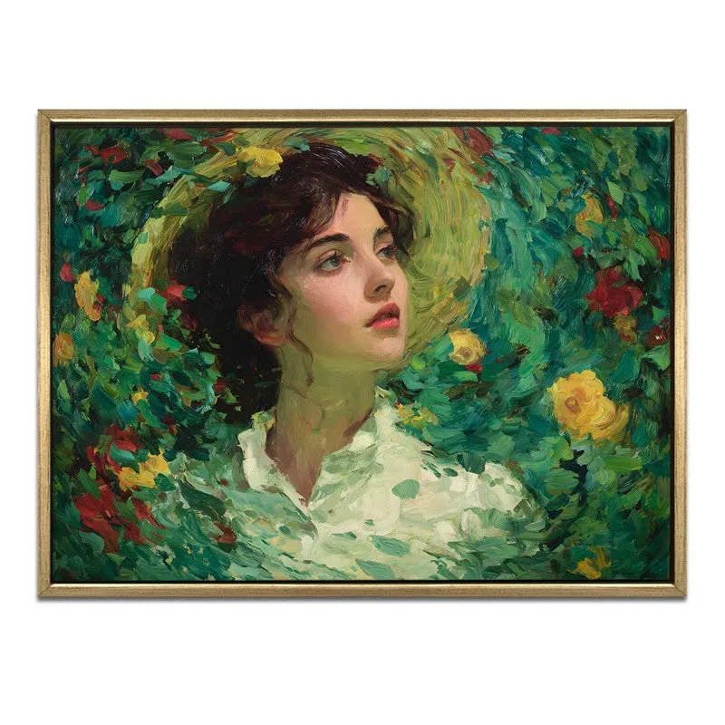 Floral Vortex Canvas Wall Painting With Frame media 3