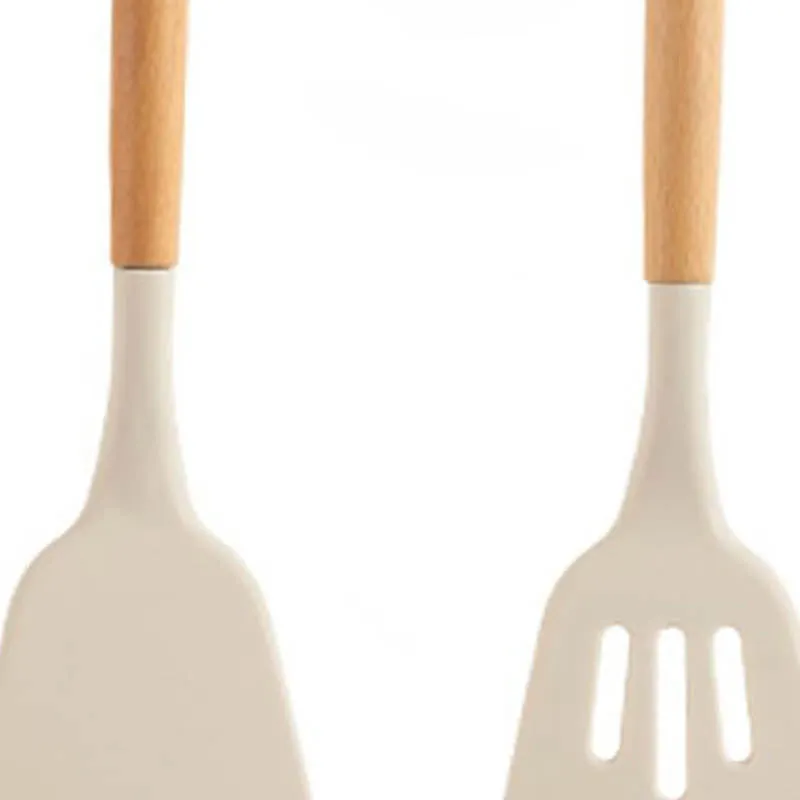 Silicone Spatulas with Wooden Handle - Three Piece Set media 3