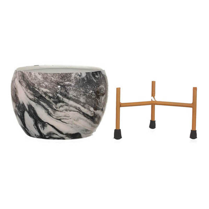 Aniya Handcrafted Planter With Stand - Four Piece Set media 13