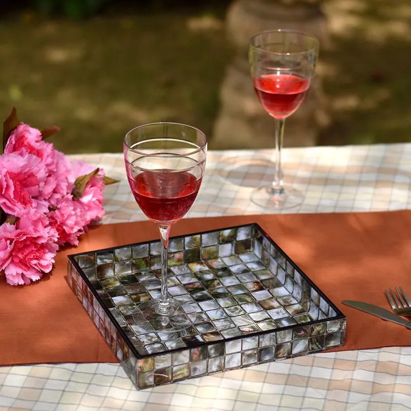 Check Charms Serving Platter - Eight Piece Set media 5