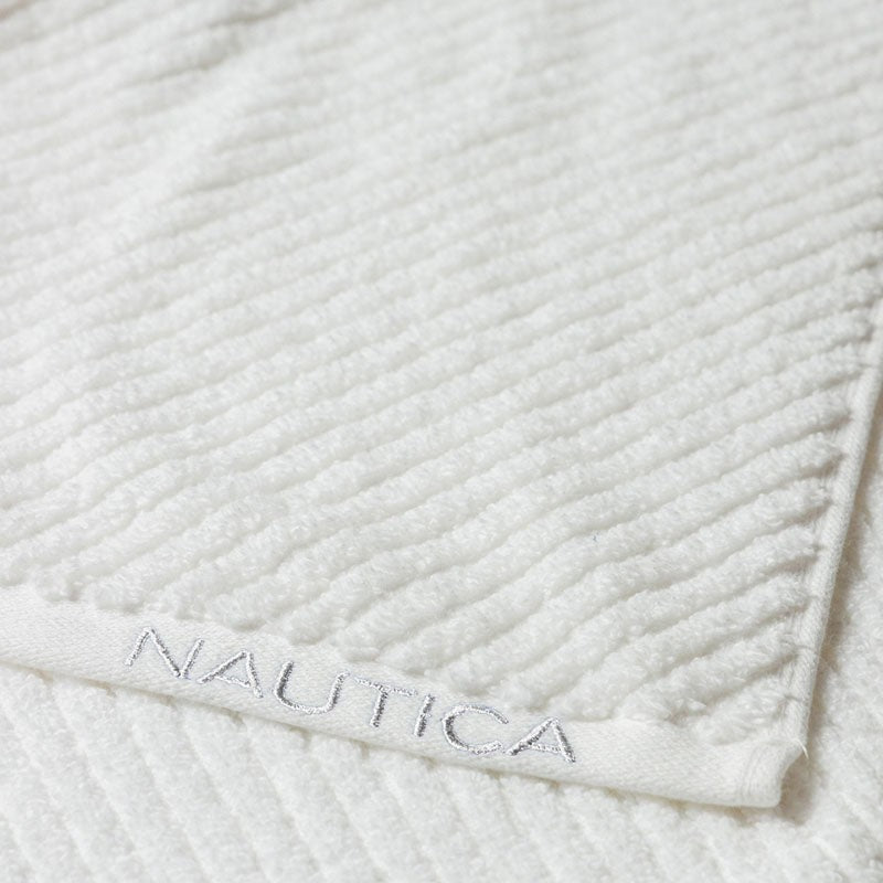 Nautica Riviera Soft Cotton Hand Towel (White) - Set Of Two media 6