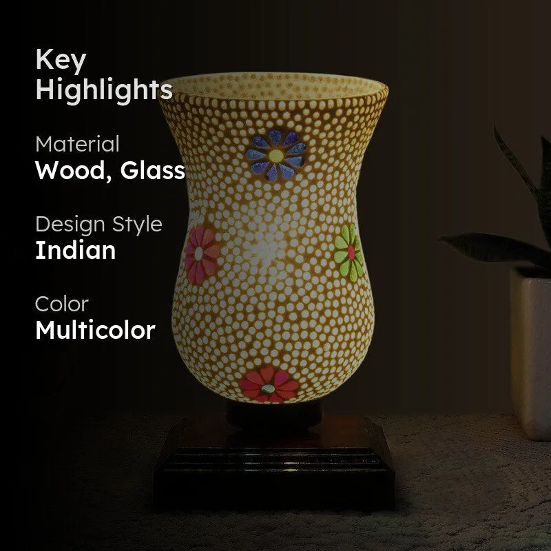 Colorique Mosaic Glass Table Lamp - Multicolor media 2