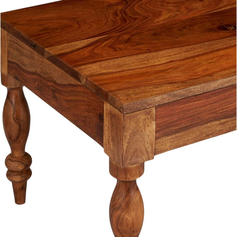 Zynex Sheesham Wooden Center Table - Brown media 8