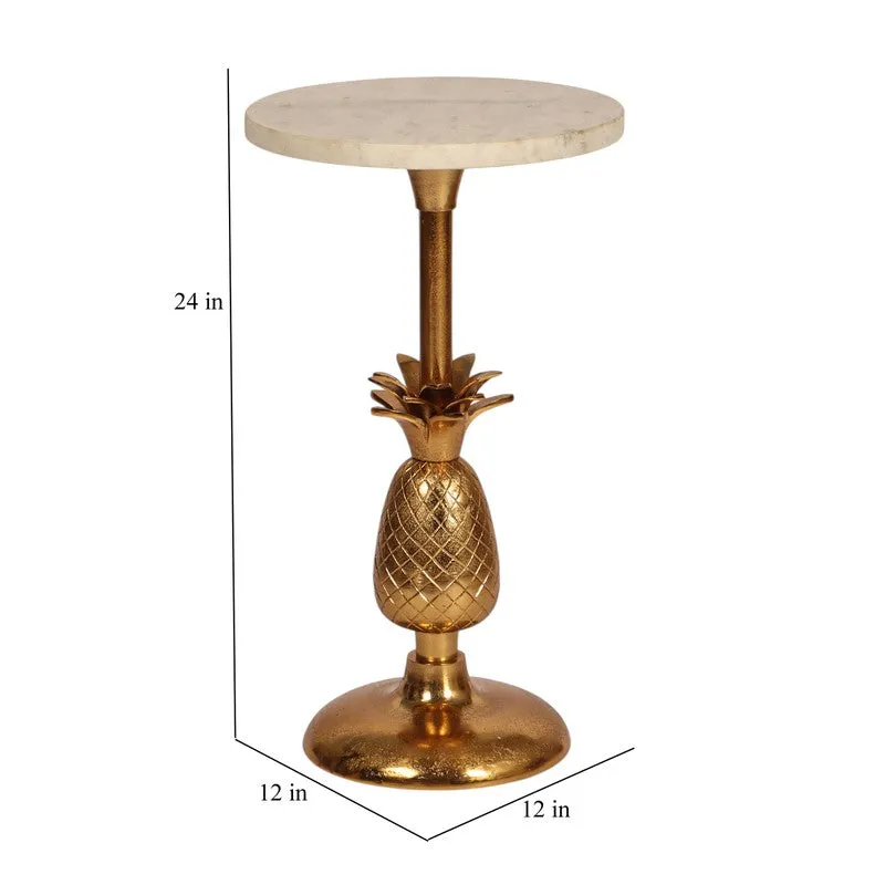 Novara Accent Table - Gold media 8