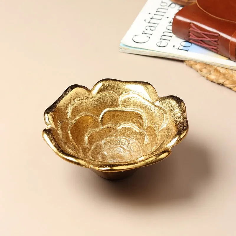 Orna Bloom Accent Bowl - Gold media 3