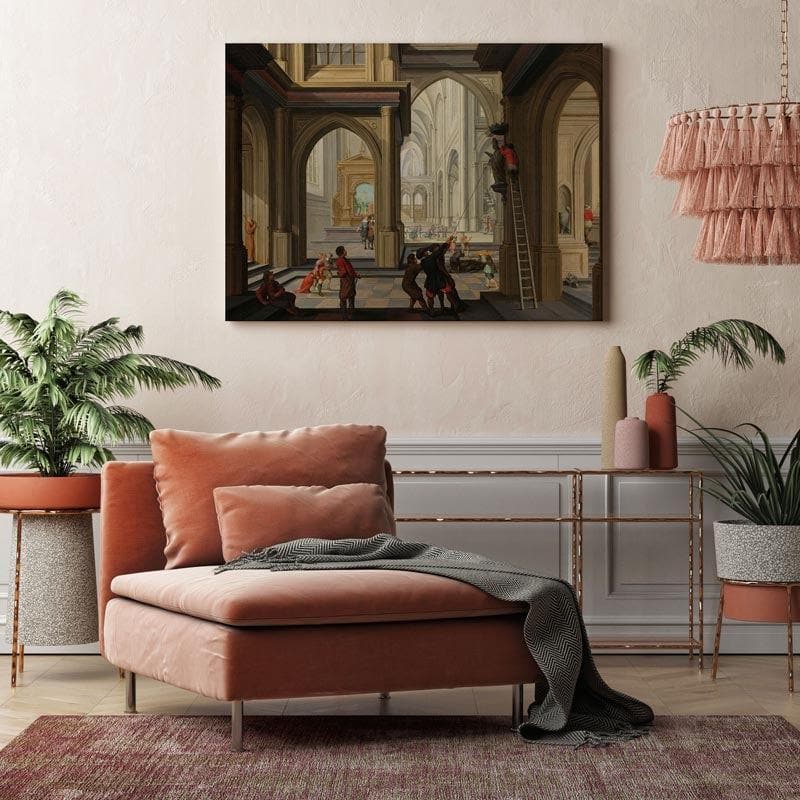 Gothic Architecture Canvas Wall Painting - Gallery Wrap