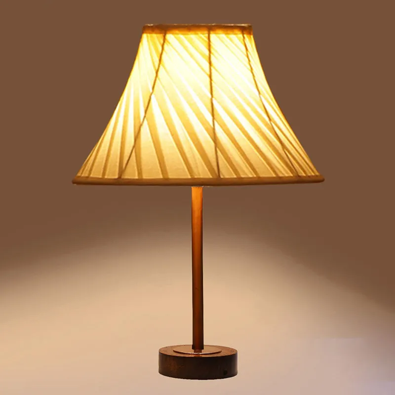 Twistra Rodin Wooden Table Lamp - Ivory,Copper,Brown media 6