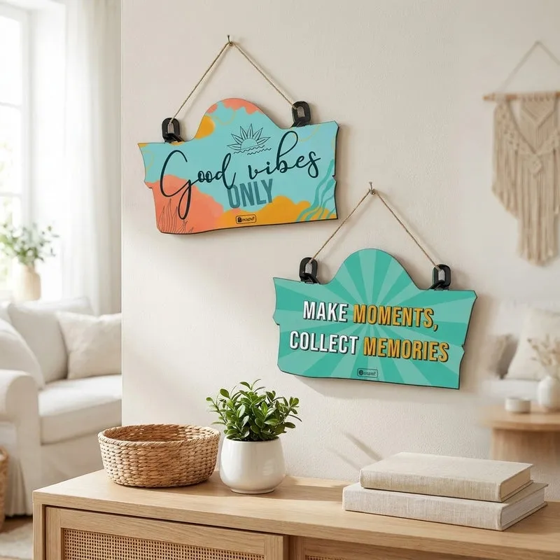 My Home My Rules Wooden Wall Accent - Set Of Two media 1