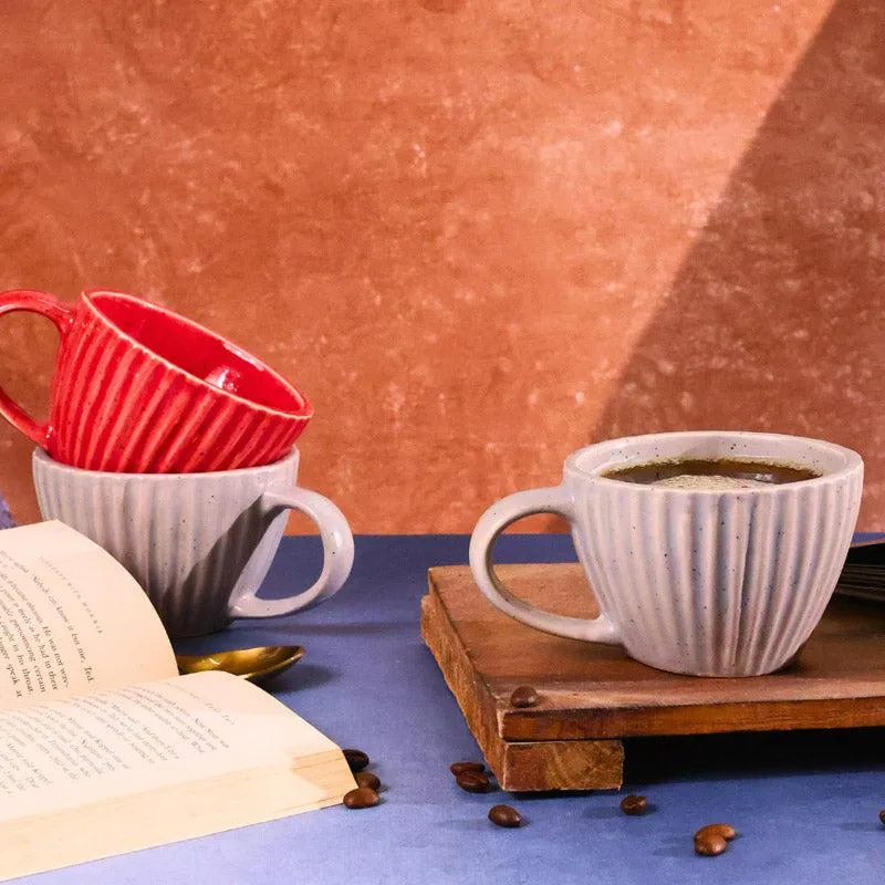 Neith Ceramic Tea Cup (230 mL Each) - Set of Two media 3