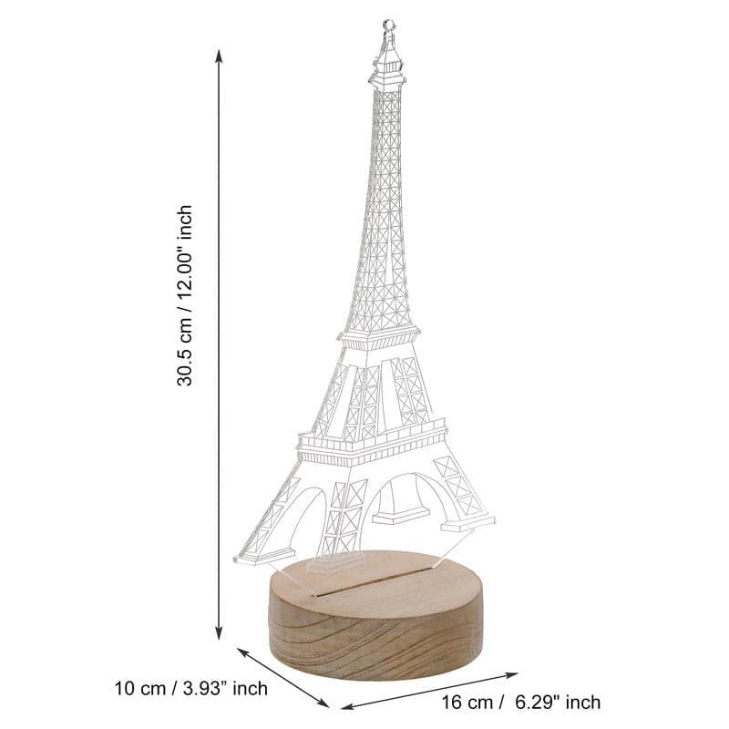 Eiffel Tower Luminance LED Acrylic Table Lamp - Brown media 4