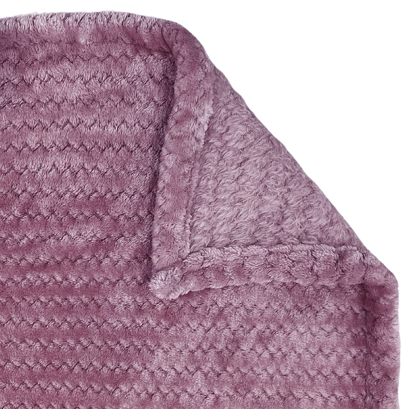 Swayam Seda Mink Blanket (Purple) - 240 GSM media 7
