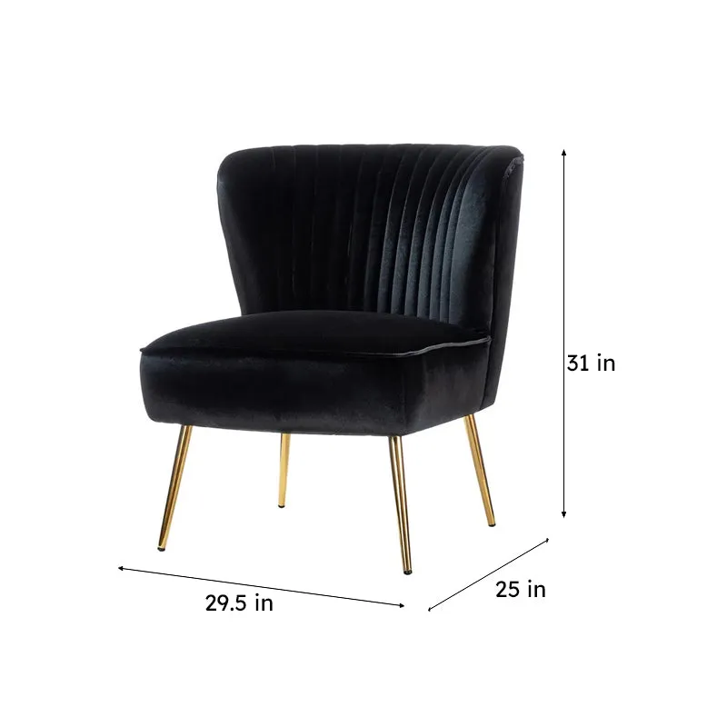 Noirvia Crest Accent Chair  Black media 8