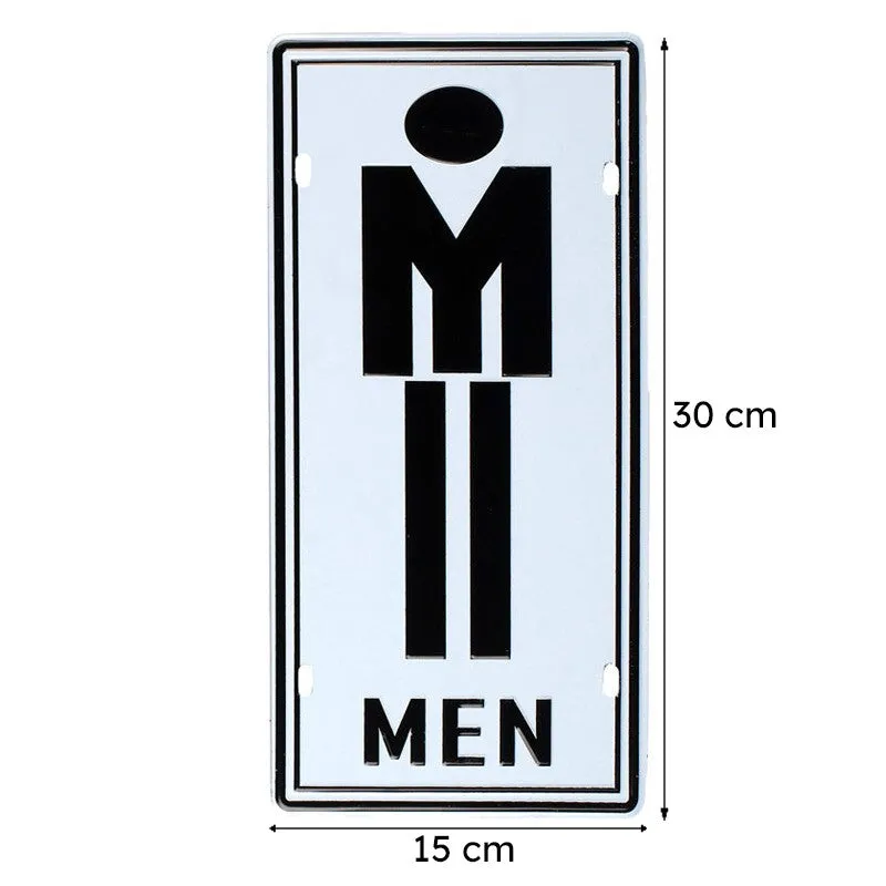 Men Signage Metal Wall Accent media 7