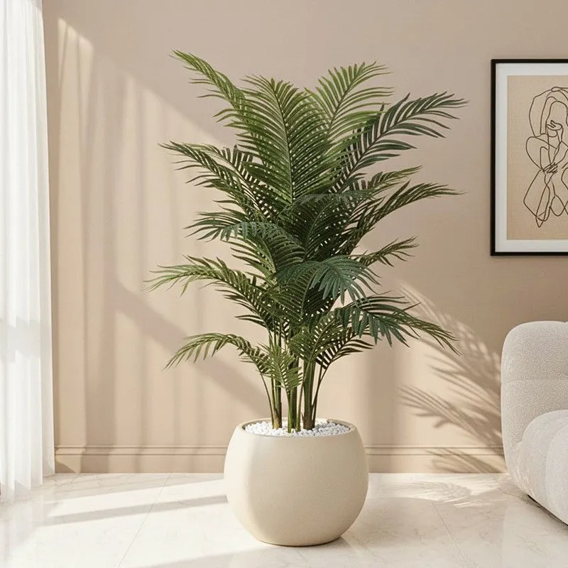 Palmora Artificial Areca Palm Plant With Pot - 5.9 ft media 1