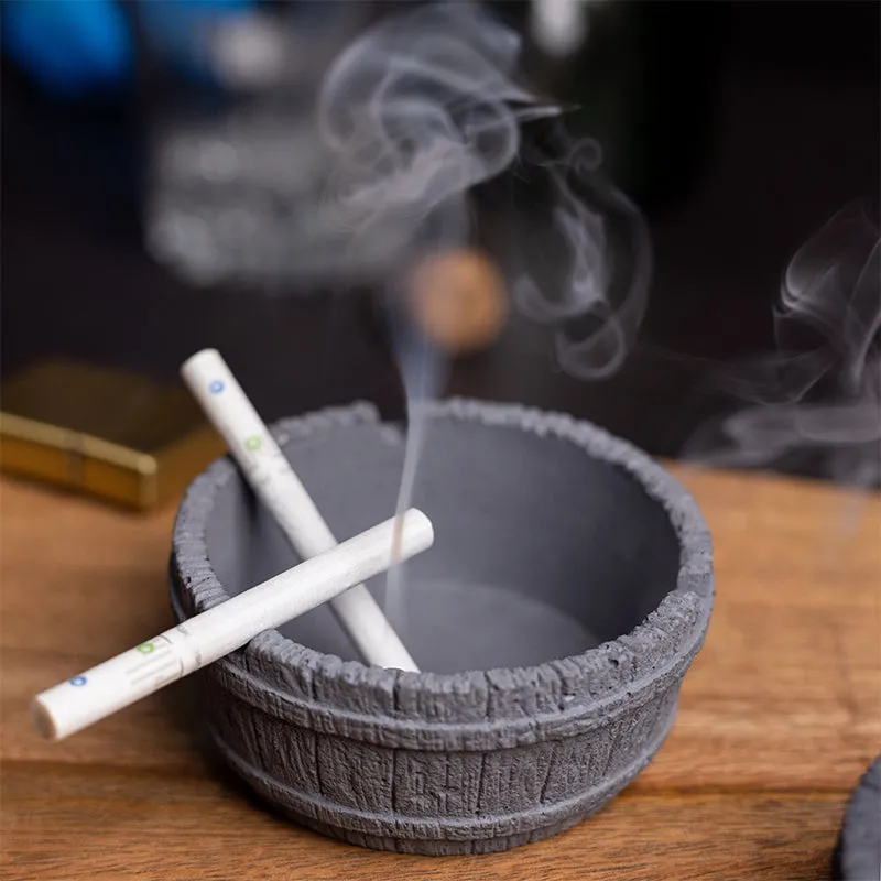 Barrel Concrete Ash Tray media 3