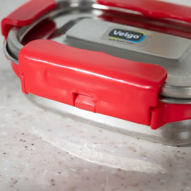 Savory Insulated Steel Lunch Box (Red) - 150 mL media 4