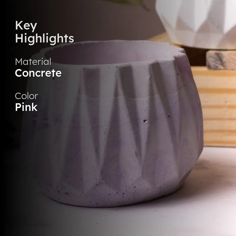 Drovo Round Planter - Pink media 2