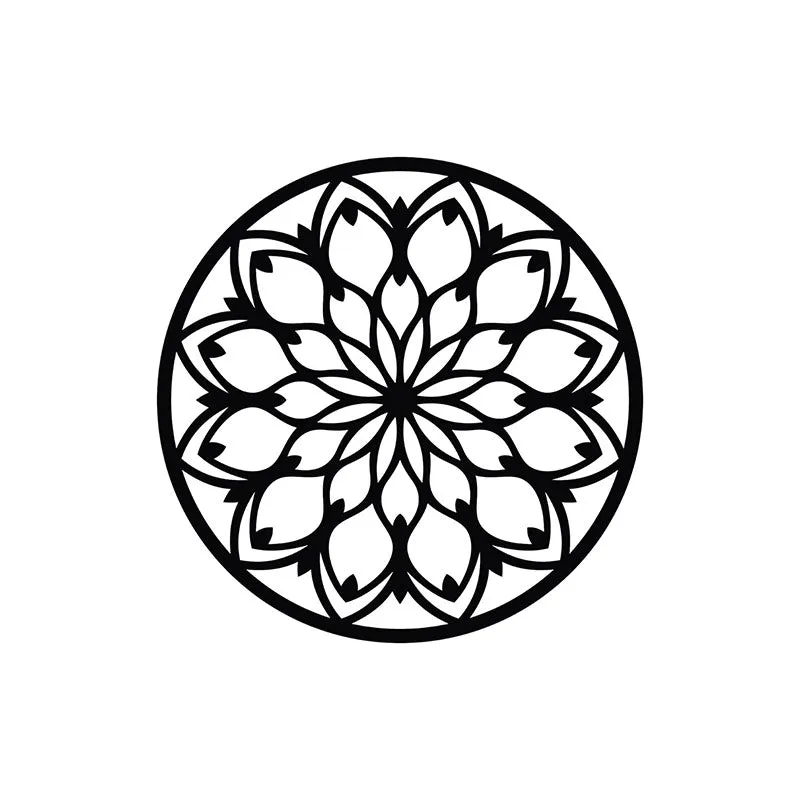Neso Mandala Black Iron Wall Accent media 3