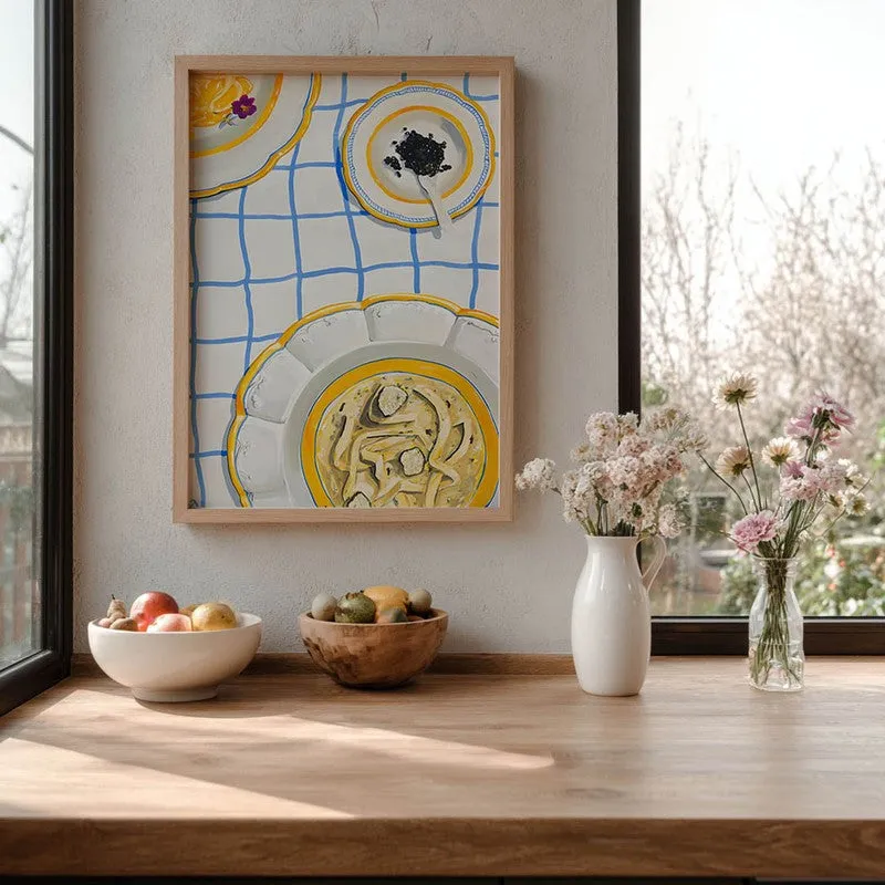 Royal Dining Archival Canvas Wall Art - Brown media 6