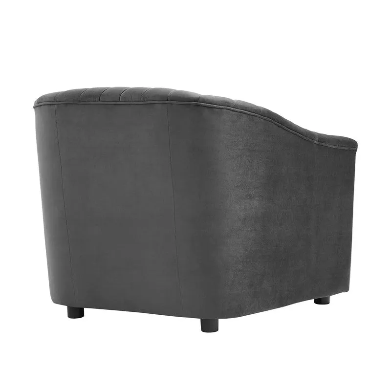 Urbanix Neem Wood Accent Chair - Grey media 5