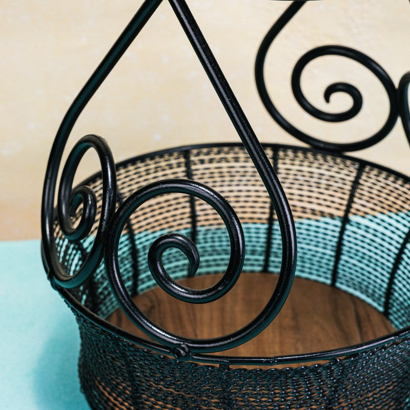 UrbanHarvest  Metal Two-Tier Fruit Basket media 7