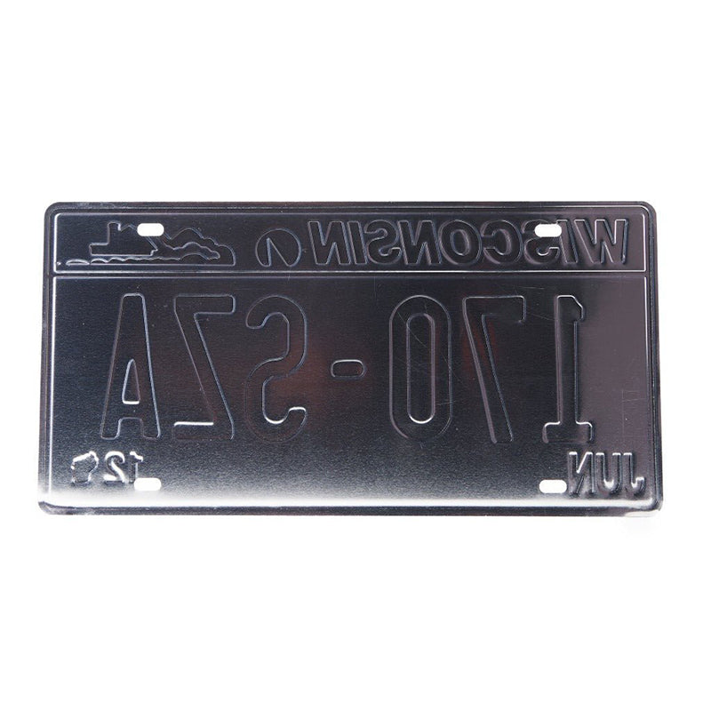 Wisconsin 170 Number Plate Retro Metal Wall Accent media 7