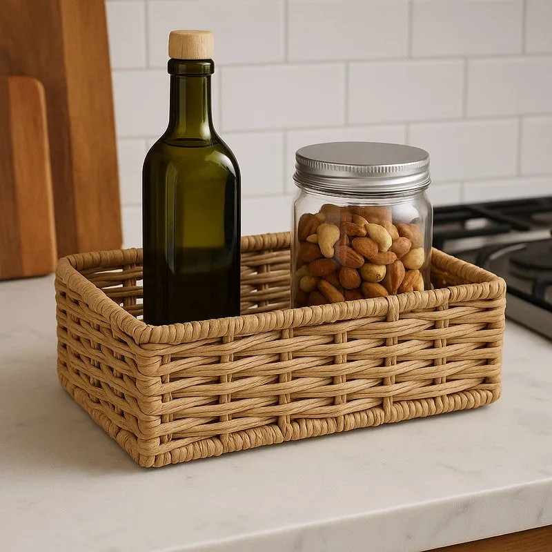 Sierra Raffia Storage Basket media 1