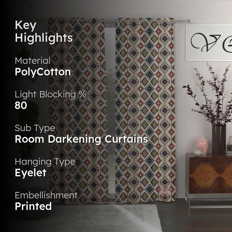 Geo Breeze Curtains - Set of Two media 2