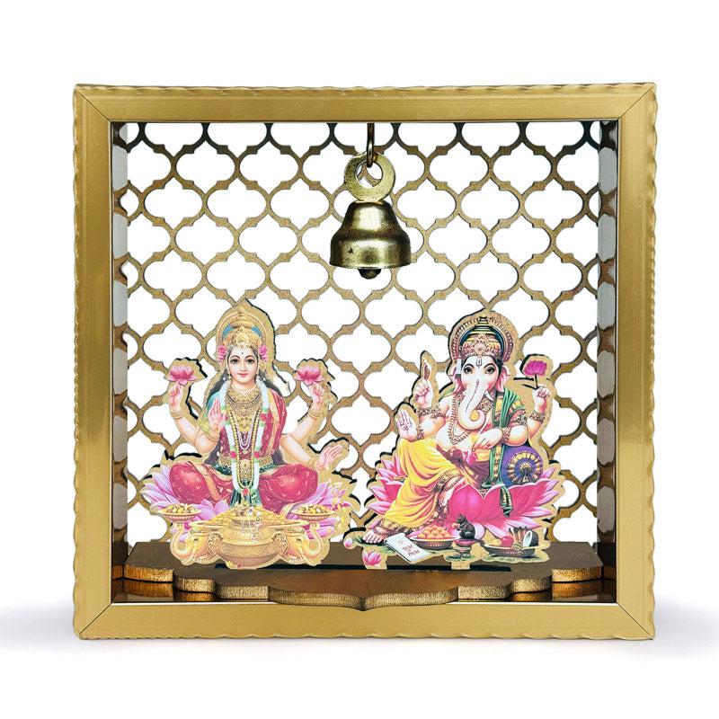 Ganesha Saraswati Wall Mounted Mandir media 3