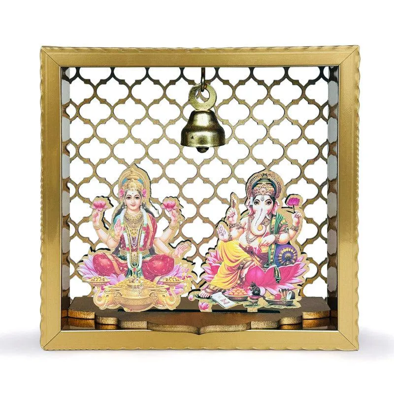 Ganesha Saraswati Wall Mounted Mandir media 3