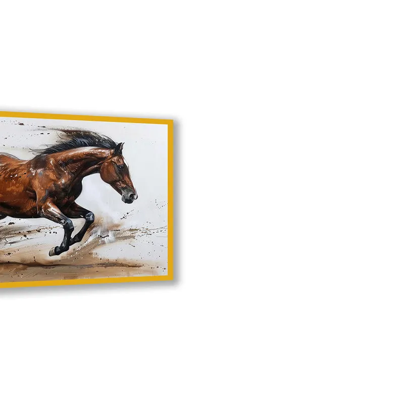 Roan Gallop Wall Art with Gold Frame media 6