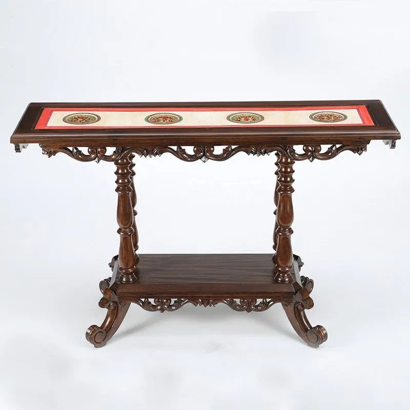 Kria Teak Wood Console Table media 4