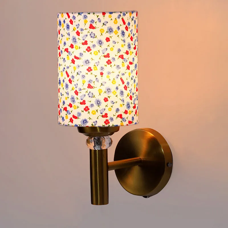Tiny Fleur Cylindrical Steel & Cotton Wall Lamp media 4