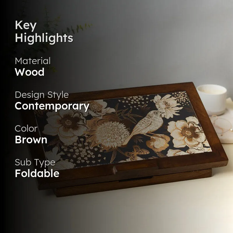 Aurum Feather Wood Laptop Stand media 2