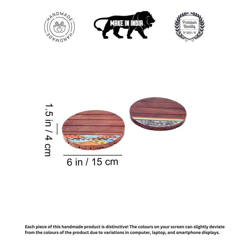 Shonala Wooden Trivet - Set Of Two media 6