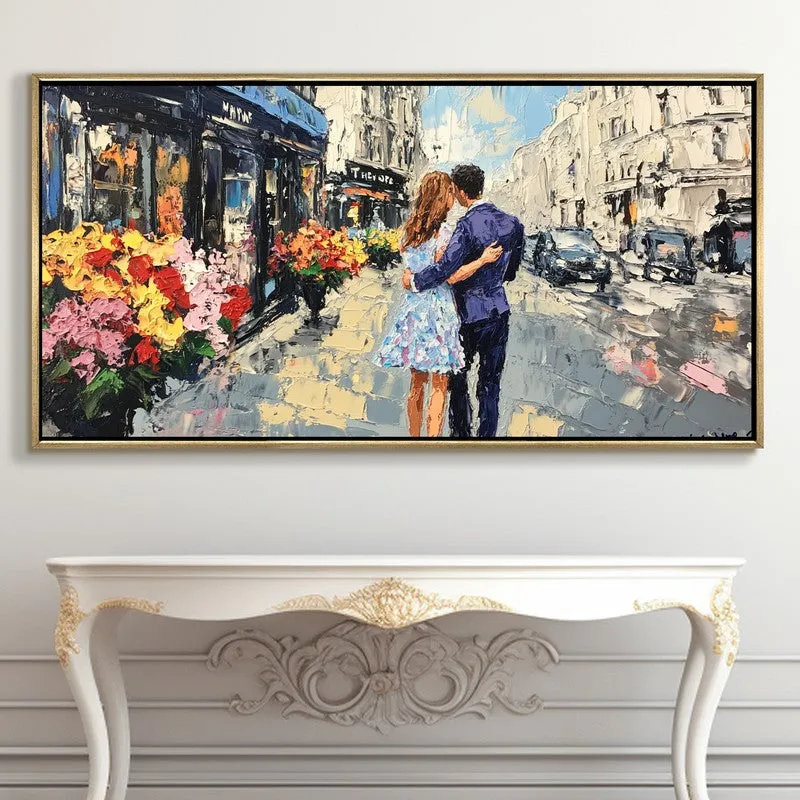 Holding Love Canvas Wall Painting With Frame media 5