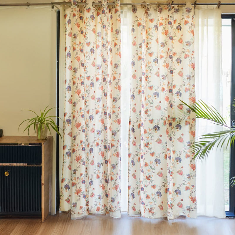 Urban Space Flaura Curtain (Multicolor) - Set Of Two media 2