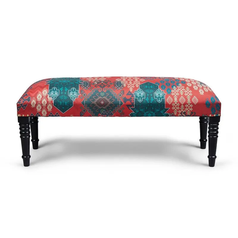 India Circus Sheesham Wood Heritage Haven Wooden Bench media 4