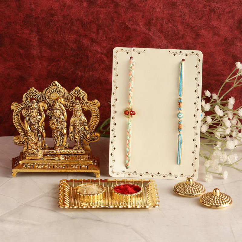 Ramayana Rudraksha & Evil Eye Rakhi Hamper