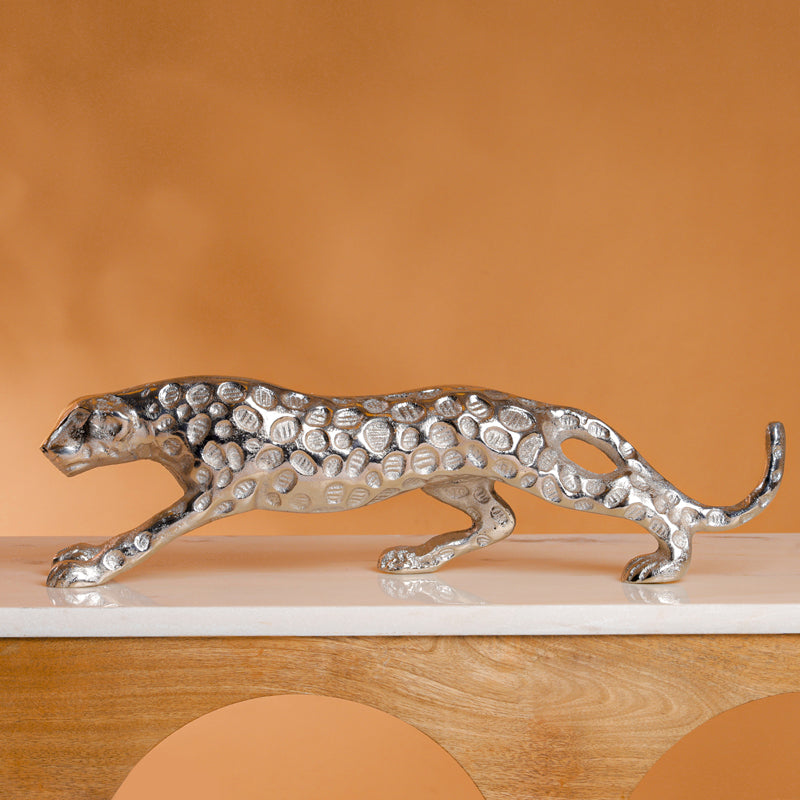 Spotted Leap Leopard Showpiece
