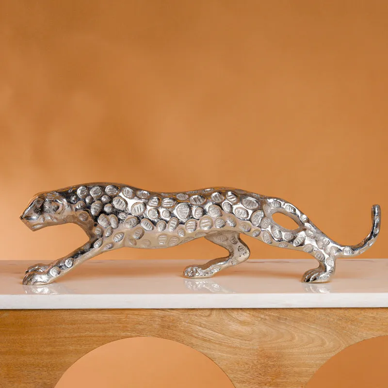 Spotted Leap Leopard Showpiece media 1